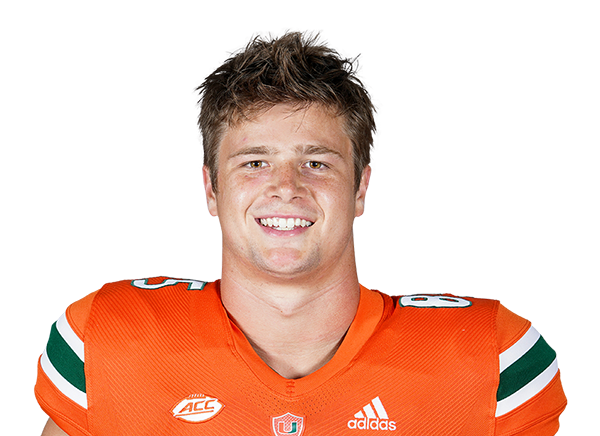 Will Mallory  TE  Miami (FL) | NFL Draft 2023 Souting Report - Portrait Image