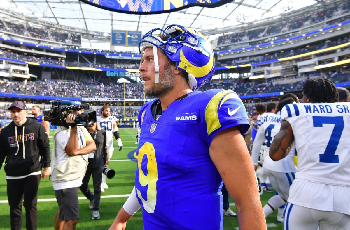 Matthew Stafford of the Los Angeles Rams